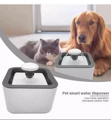 Fuente de agua para tu perro o gato. 2 litros