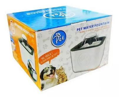 Fuente de agua para tu perro o gato. 2 litros